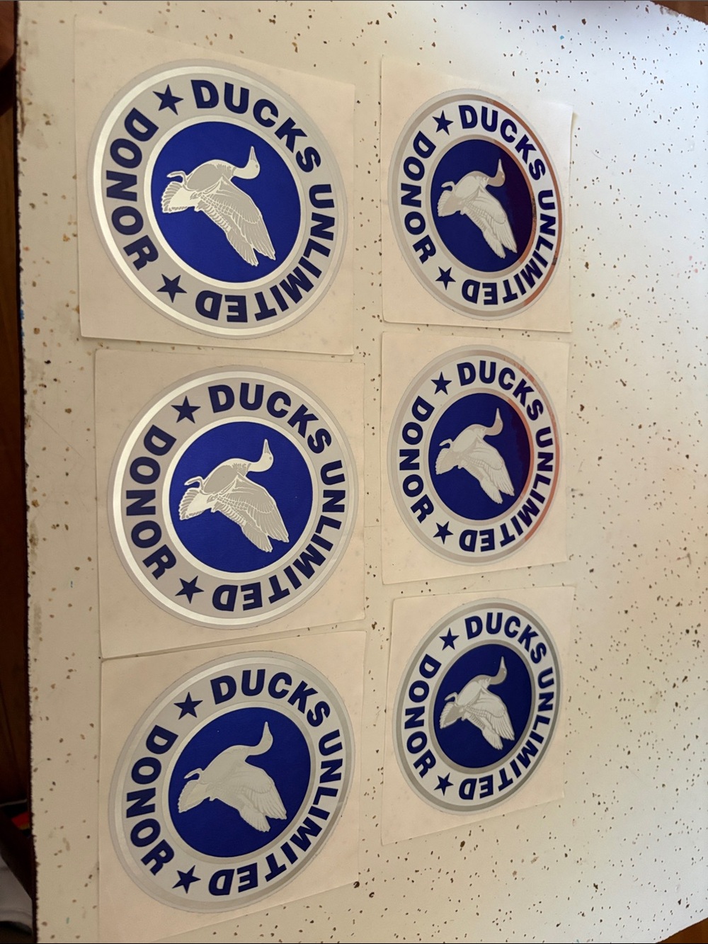 Donor Blue Decal Sticker - Pack of 6 Ducks Unlimited